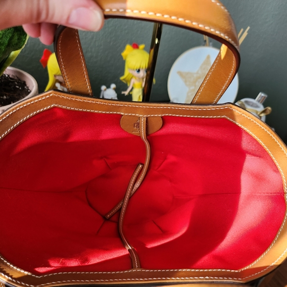 Mark Cross Madeline Basket Small Navy Stripe - Picture 5 of 5